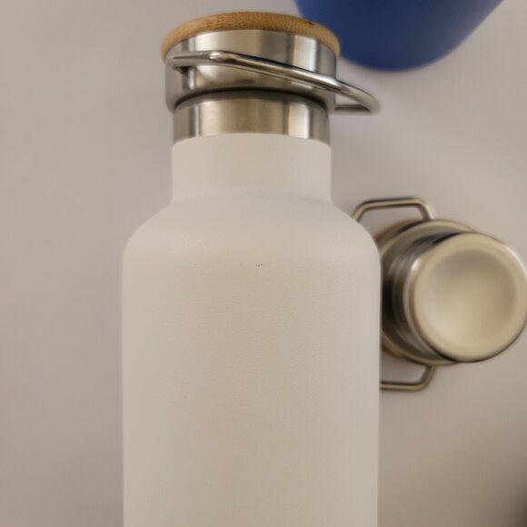 4OCEAN Insulated Blue & White Stainless Steel Reusable Water Bottles Set Of 2 - Picture 10 of 13